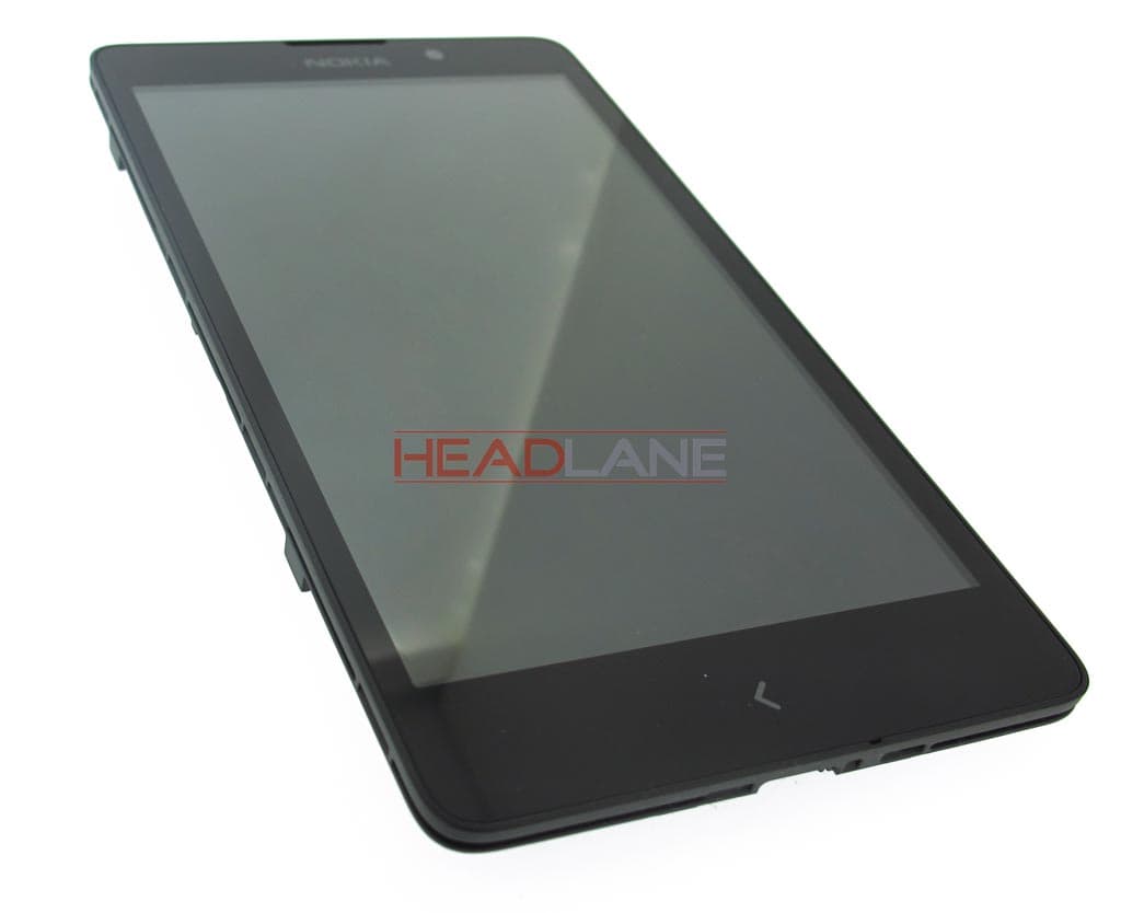 Nokia XL LCD Display / Touch - Black - 8003368 - Nokia Replacement Part
