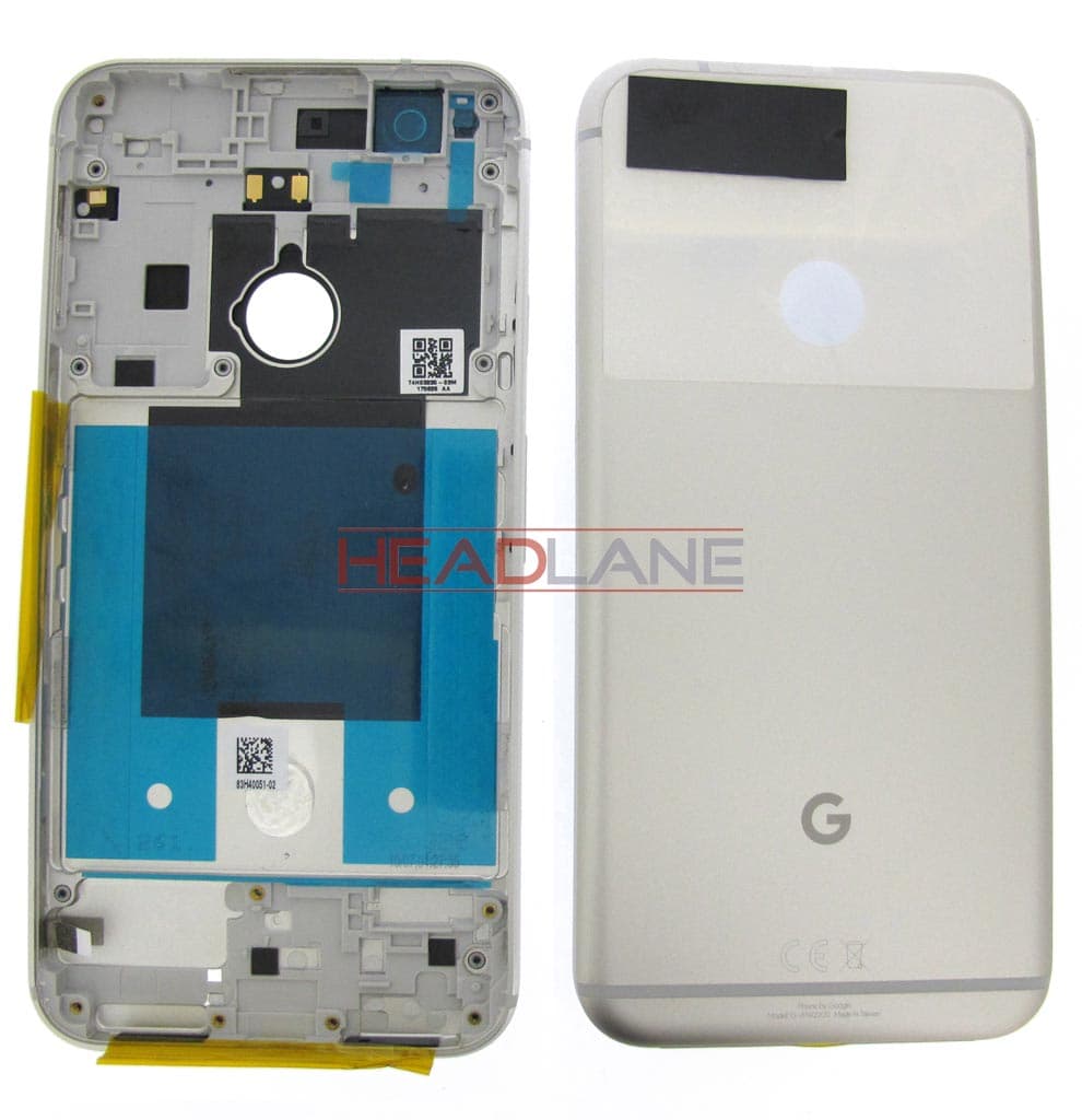 Google Pixel XL G-2PW2200 Battery / Back Cover - Silver - 83H40051-02 - Google Replacement Part