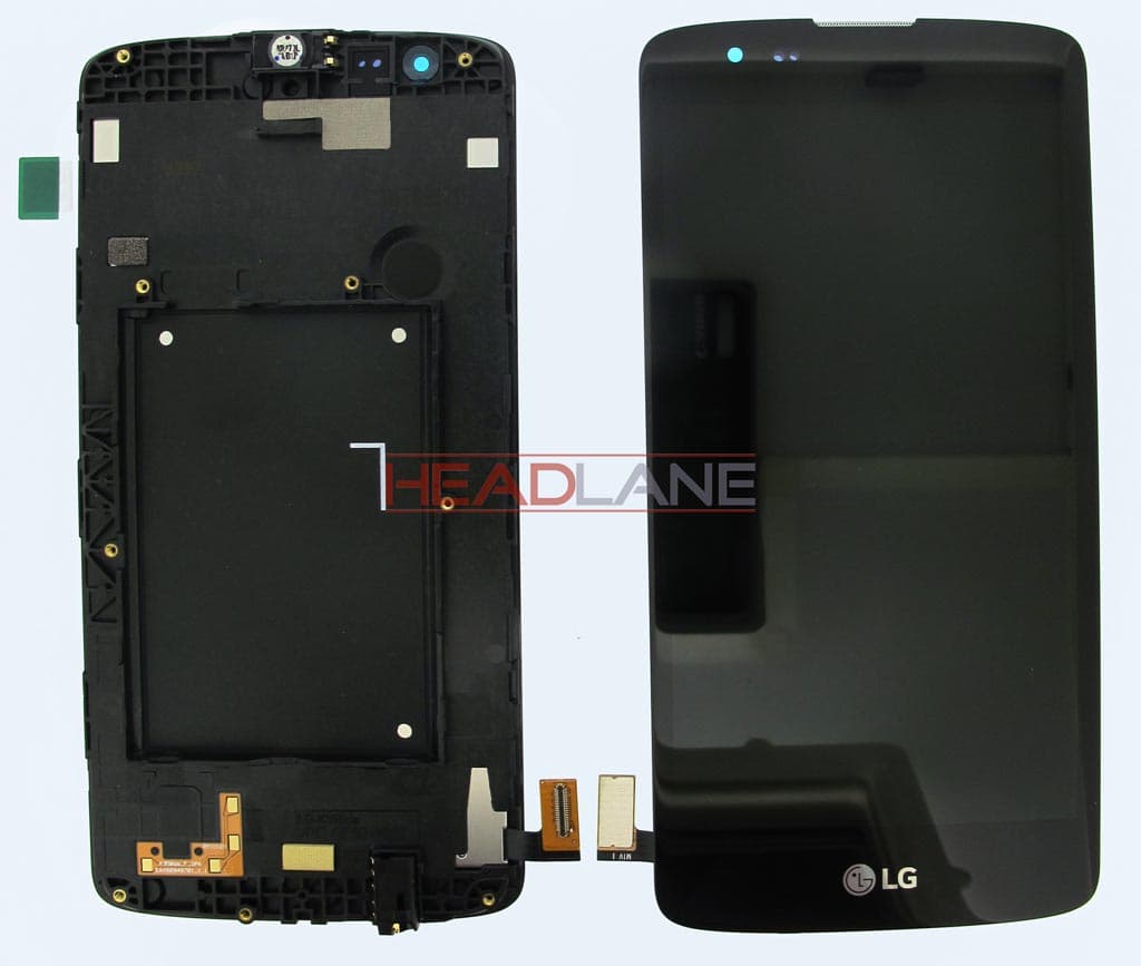 LG K350N K8 LCD - Black - ACQ88830201 - LG Replacement Part