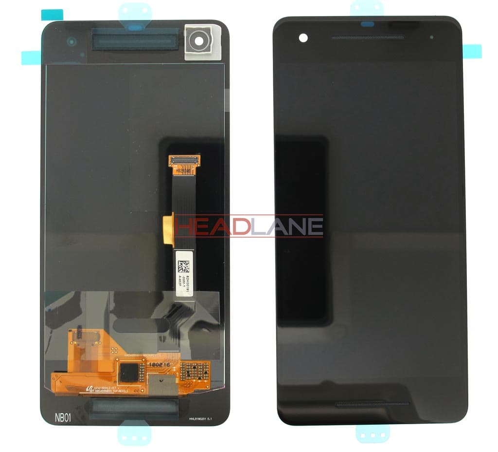 Google Pixel 2 G011A LCD Display / Screen + Touch - Black / Blue / White - 83H90233-00 - Google Replacement Part