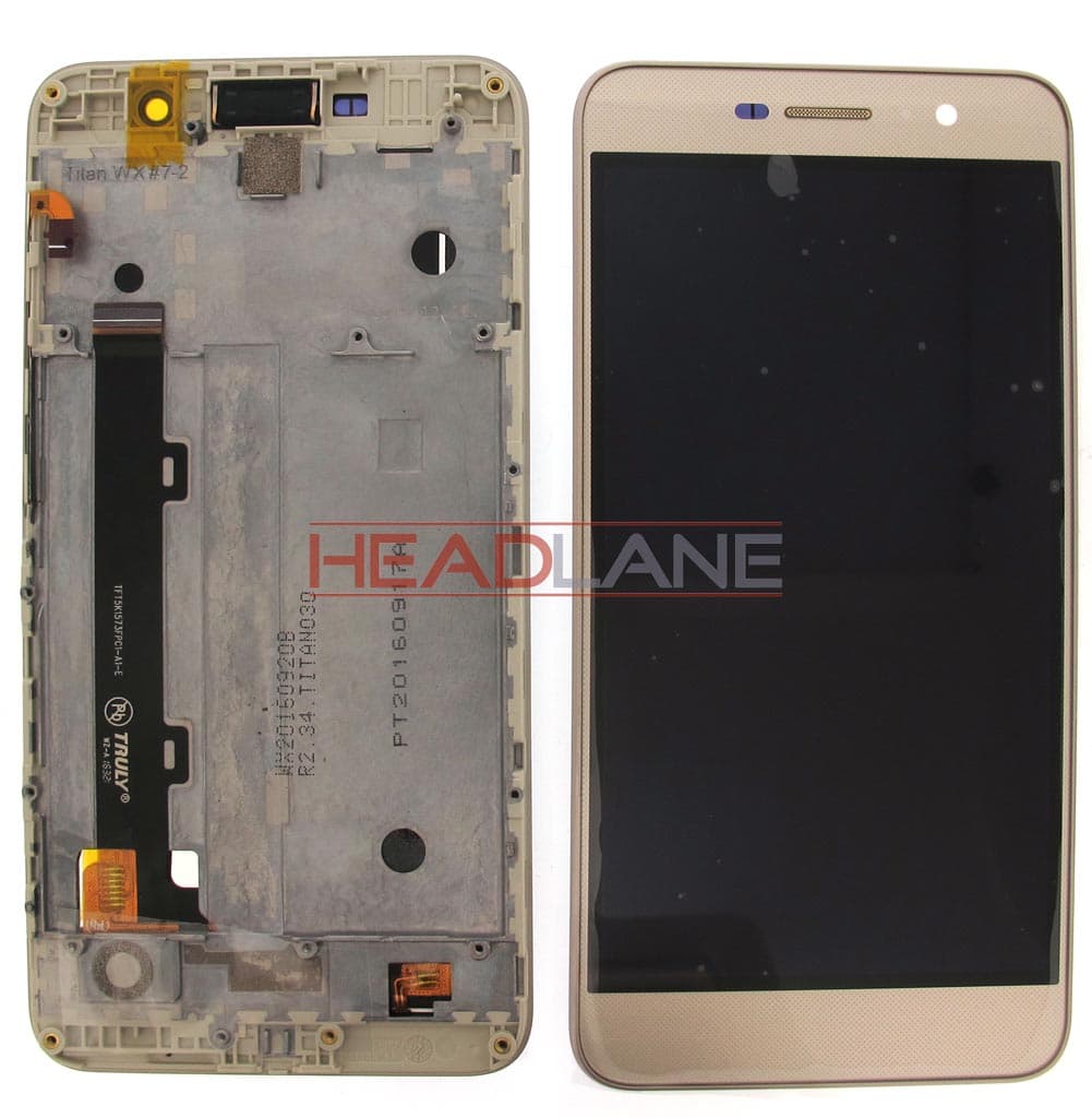 Huawei Honor 4C Pro LCD Display / Screen + Touch - Gold - 97070MDR - Huawei Replacement Part
