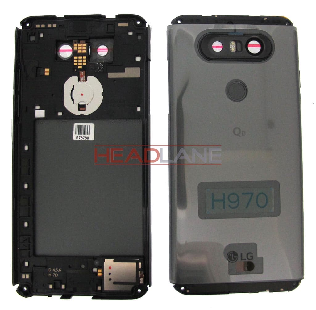 LG H970 Q8 Battery / Back Cover - Titan Silver - ACQ89271111 - LG Replacement Part