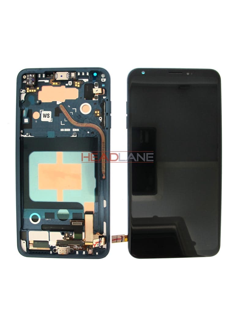 LG H930 V30 LCD Display / Screen + Touch - Blue - ACQ89663134 - LG Replacement Part