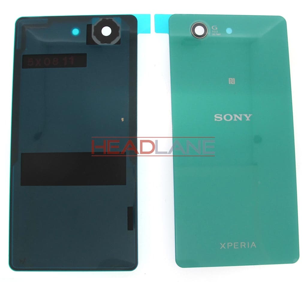 Sony D5803 Xperia Z3 Compact Battery Cover - Green - 1285-1194 - Sony Replacement Part