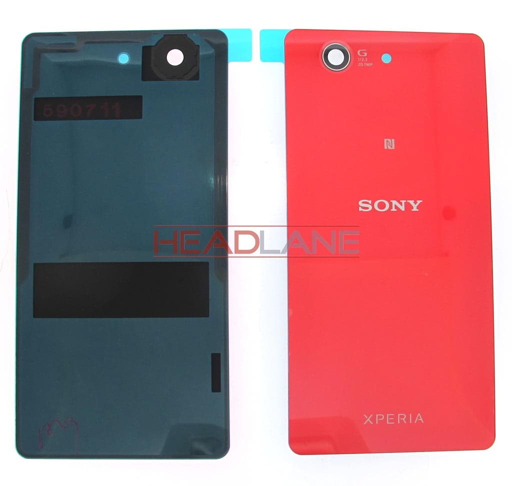 Sony D5803 Xperia Z3 Compact Battery Cover - Orange - 1285-1193 - Sony Replacement Part