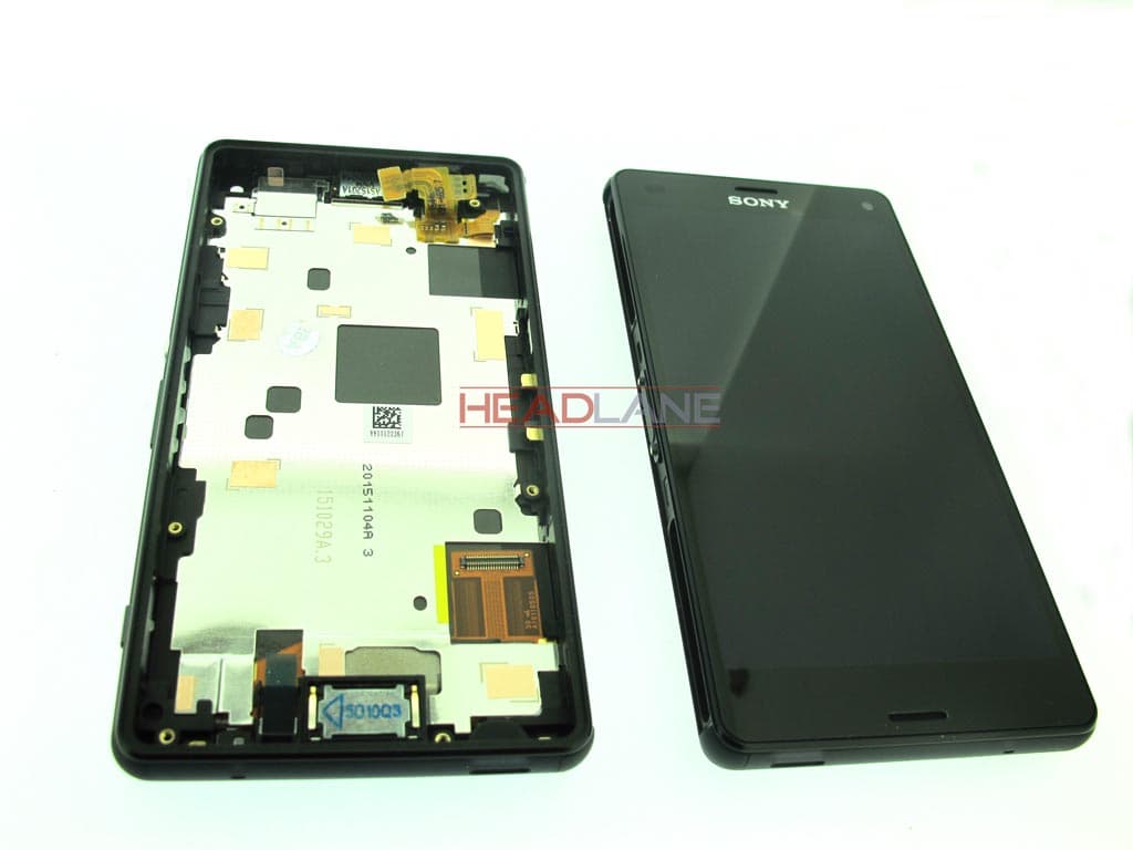 Sony D5803 Xperia Z3 Compact LCD Display / Screen + Touch - Black - 1289-2667 - Sony Replacement Part