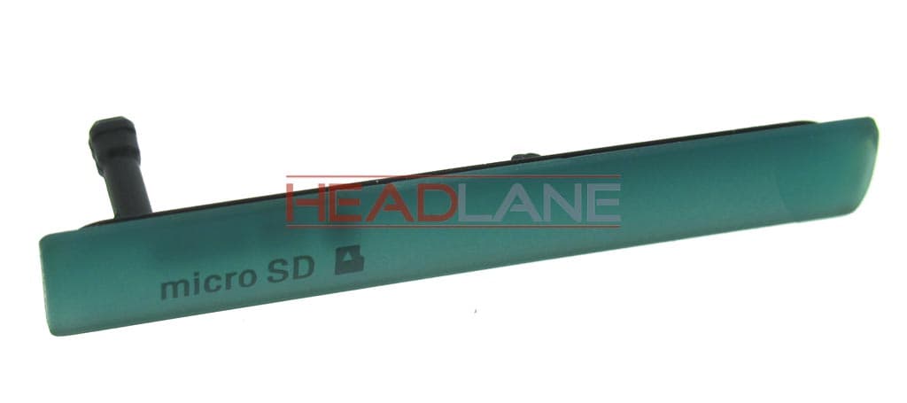 Sony D5803 Xperia Z3 Compact USB / MicroSD Cover - Green - 1284-3483 - Sony Replacement Part