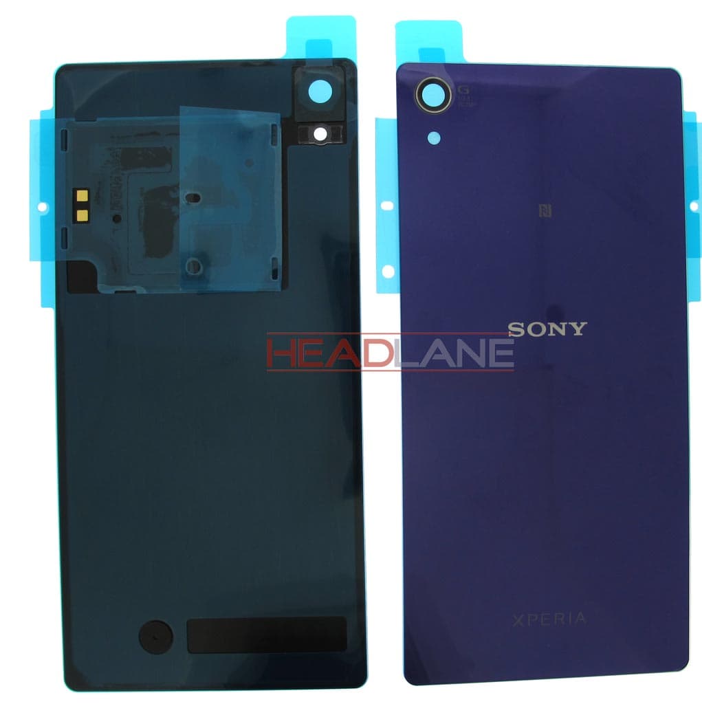 Sony D6502 D6503 Xperia Z2 Battery Cover - Purple - 1281-8247 - Sony Replacement Part