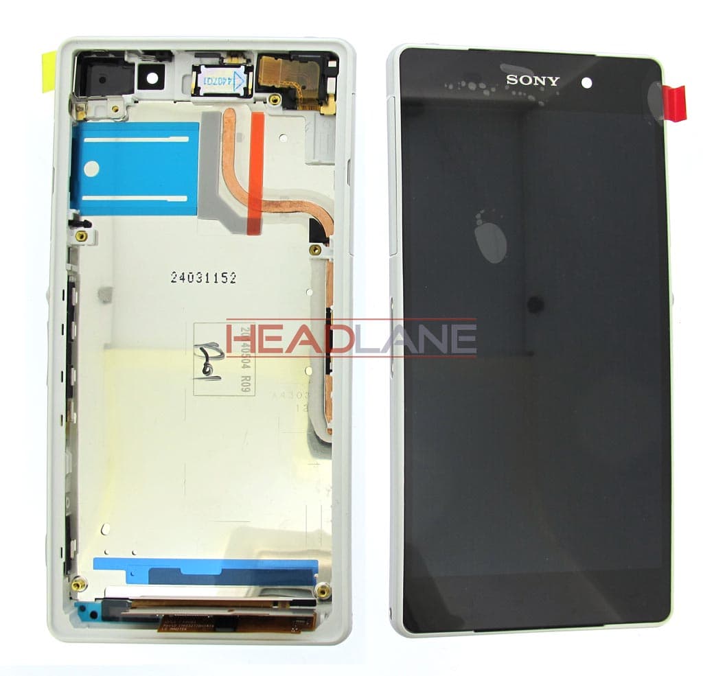 Sony D6502 D6503 Xperia Z2 LCD /Touch - White - 1281-8359 - Sony Replacement Part