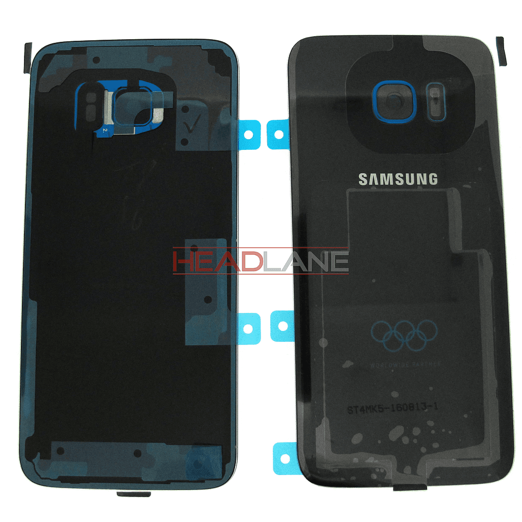 Samsung SM-G935F Galaxy S7 Edge Battery Cover- Olympic Black - GH82-11655A - Samsung Replacement Part