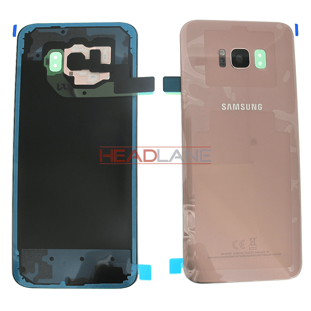 Samsung SM-G955 Galaxy S8+ Battery Cover - Pink - GH82-14015E - Samsung Replacement Part
