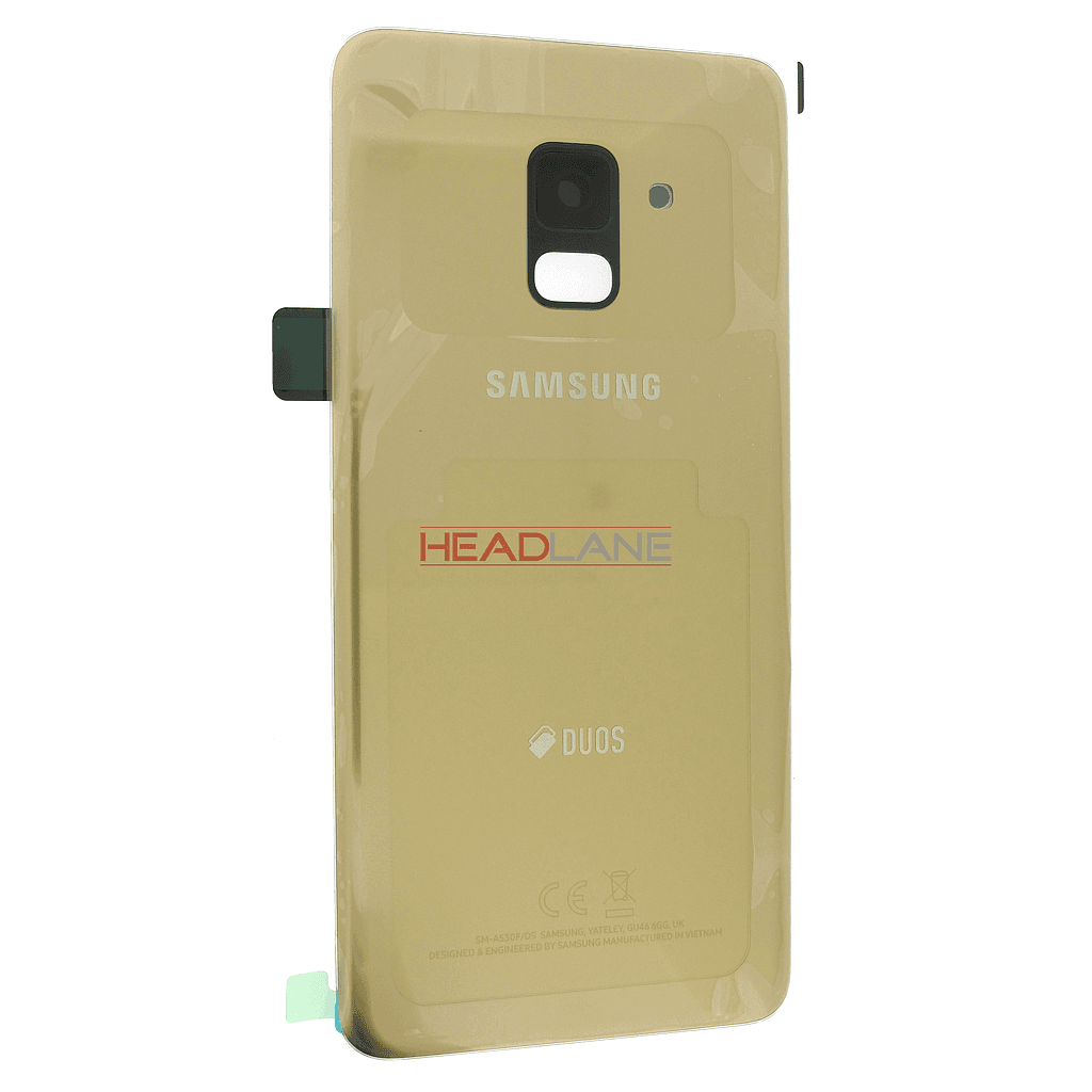Samsung SM-A530 Galaxy A8 (2018) DUOS Battery Cover - Gold - GH82-15557C - Samsung Replacement Part