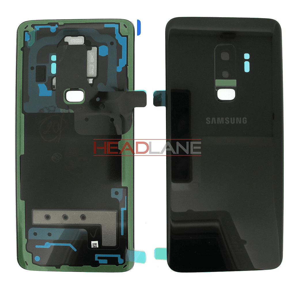 Samsung SM-G965F Galaxy S9+ Single SIM Battery Cover - Black - GH82-15652A - Samsung Replacement Part
