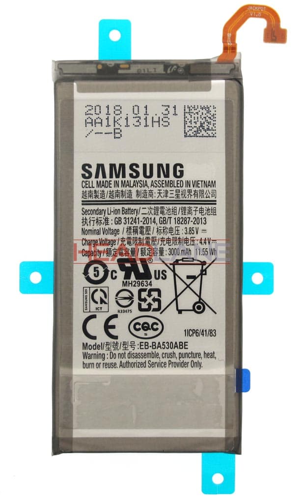 Samsung SM-A530 Galaxy A8 (2018) EB-BA530ABE Battery - GH82-15656A - Samsung Replacement Part