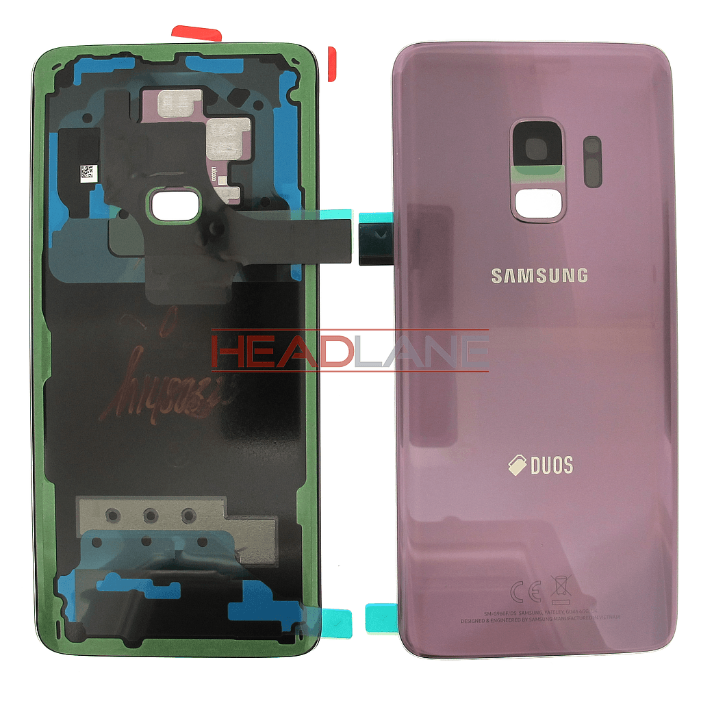 Samsung SM-G960F Galaxy S9 Hybrid SIM Battery Cover - Purple - GH82-15875B - Samsung Replacement Part