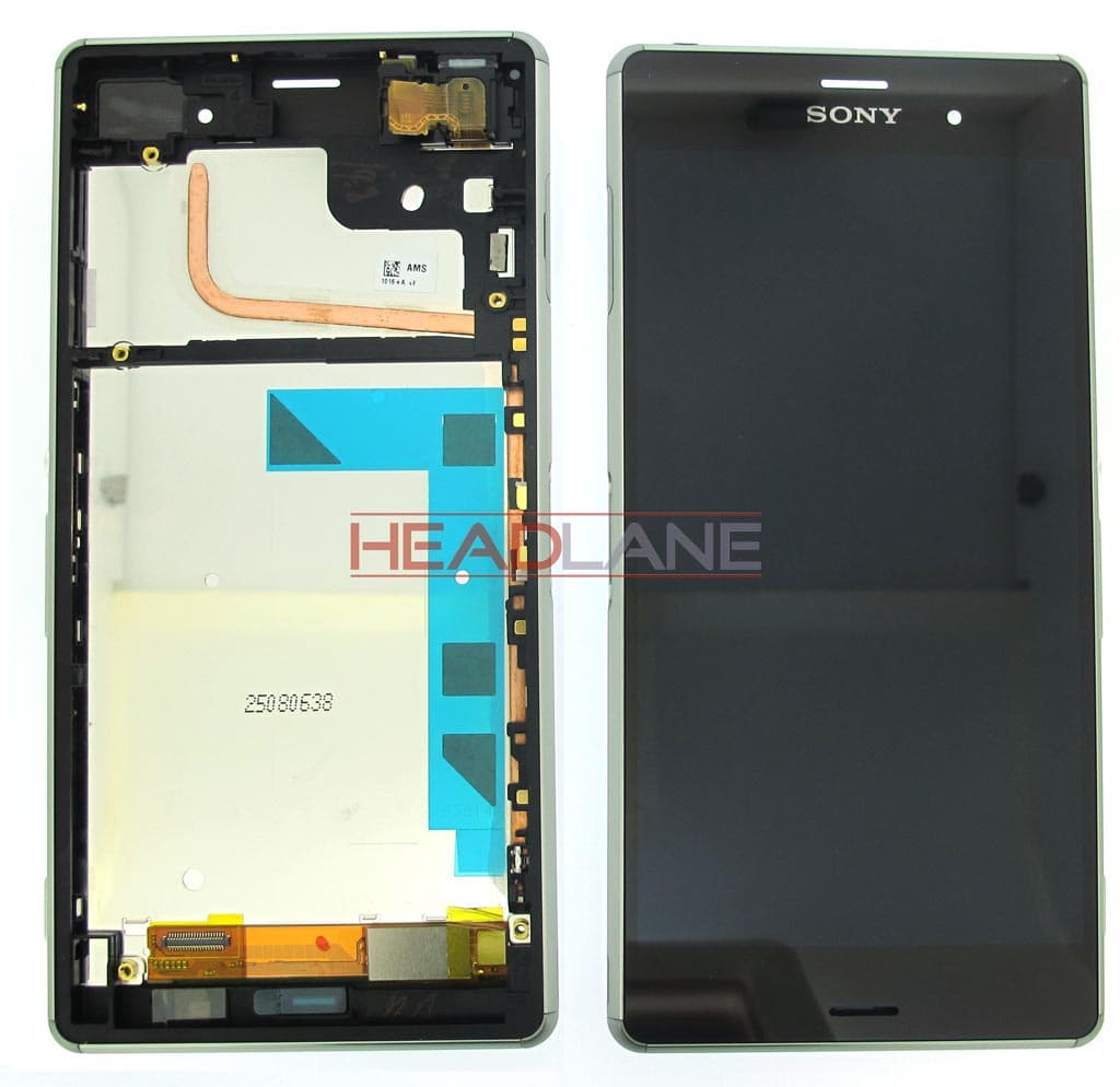 Sony D6603 Xperia Z3 LCD Display / Screen + Touch - Silver Green - 1290-6077 - Sony Replacement Part