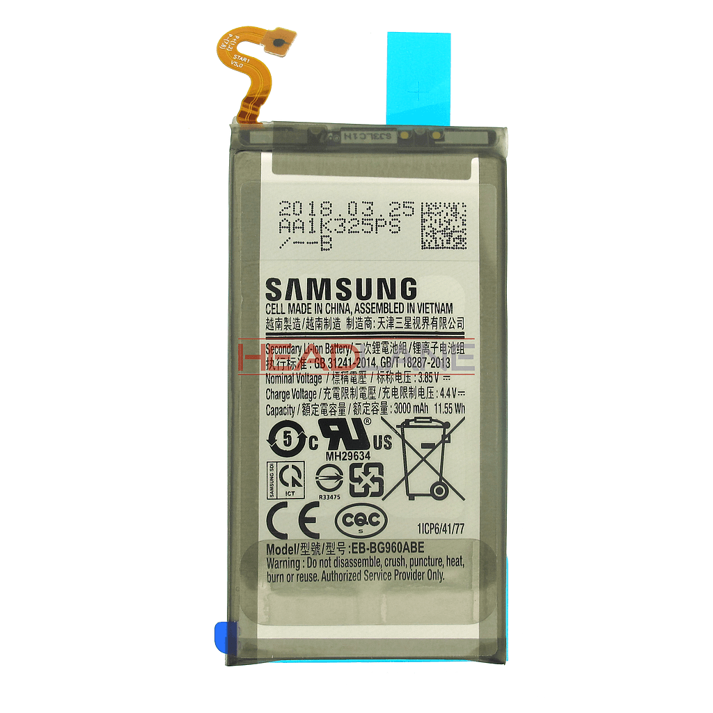 Samsung SM-G960F Galaxy S9 EB-BG960ABE Internal Battery - GH82-15963A - Samsung Replacement Part