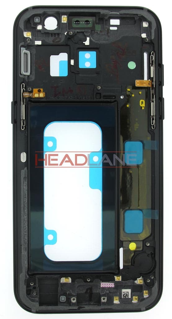 Samsung SM-A320 Galaxy A3 (2017) Middle Cover/Chassis- Black - GH96-10575A - Samsung Replacement Part
