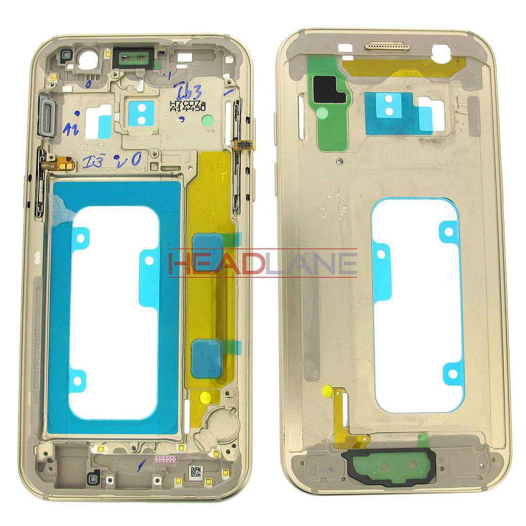 Samsung SM-A320 Galaxy A3 (2017) Middle Cover/Chassis - Gold - GH96-10575B - Samsung Replacement Part