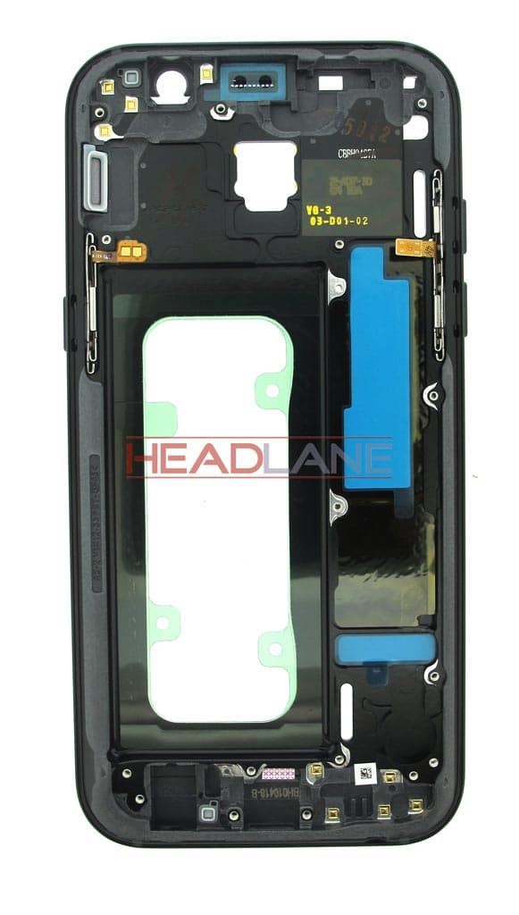 Samsung SM-A520 Galaxy A5 (2017) Middle Cover/Chassis- Black - GH96-10623A - Samsung Replacement Part