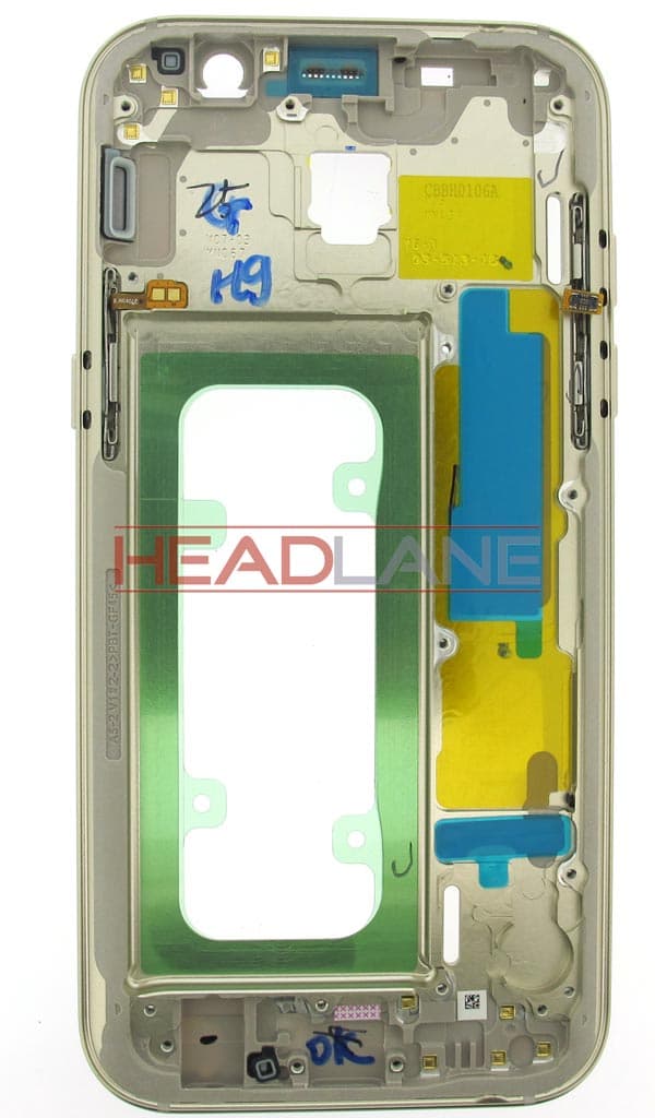 Samsung SM-A520 Galaxy A5 (2017) Middle Cover/Chassis - Gold - GH96-10623B - Samsung Replacement Part