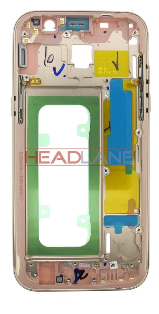 Samsung SM-A520 Galaxy A5 (2017) Middle Cover/Chassis - Pink - GH96-10623D - Samsung Replacement Part