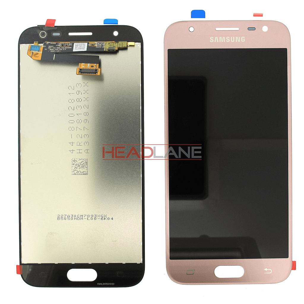 Samsung SM-J330 Galaxy J3 (2017) LCD Display / Screen + Touch - Pink - GH96-10991A - Samsung Replacement Part