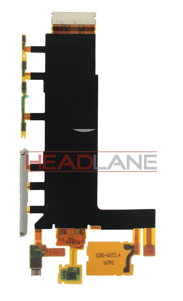 Sony D6603 Xperia Z3 Volume / Power Key Flex Cable - 1280-6833 - Sony Replacement Part
