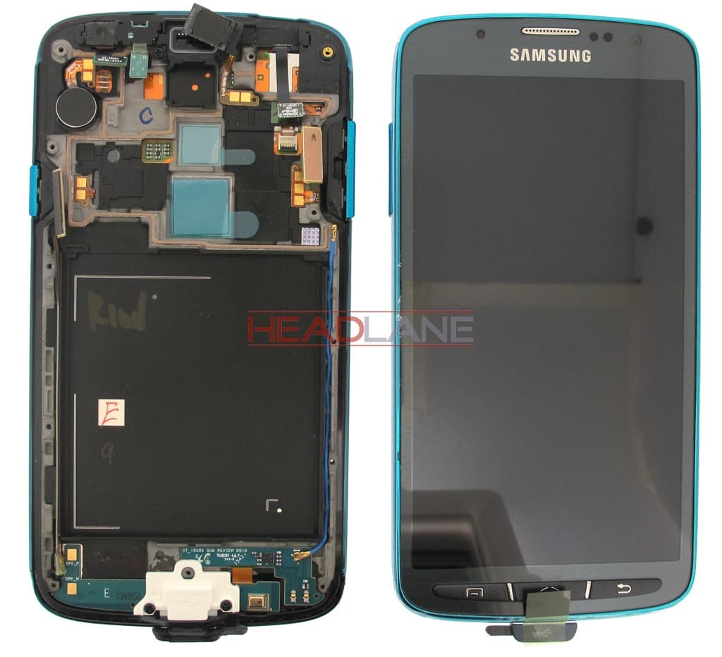 Samsung GT-I9295 Galaxy S4 Active LCD Display / Screen + Touch - Blue - GH97-14743B - Samsung Replacement Part