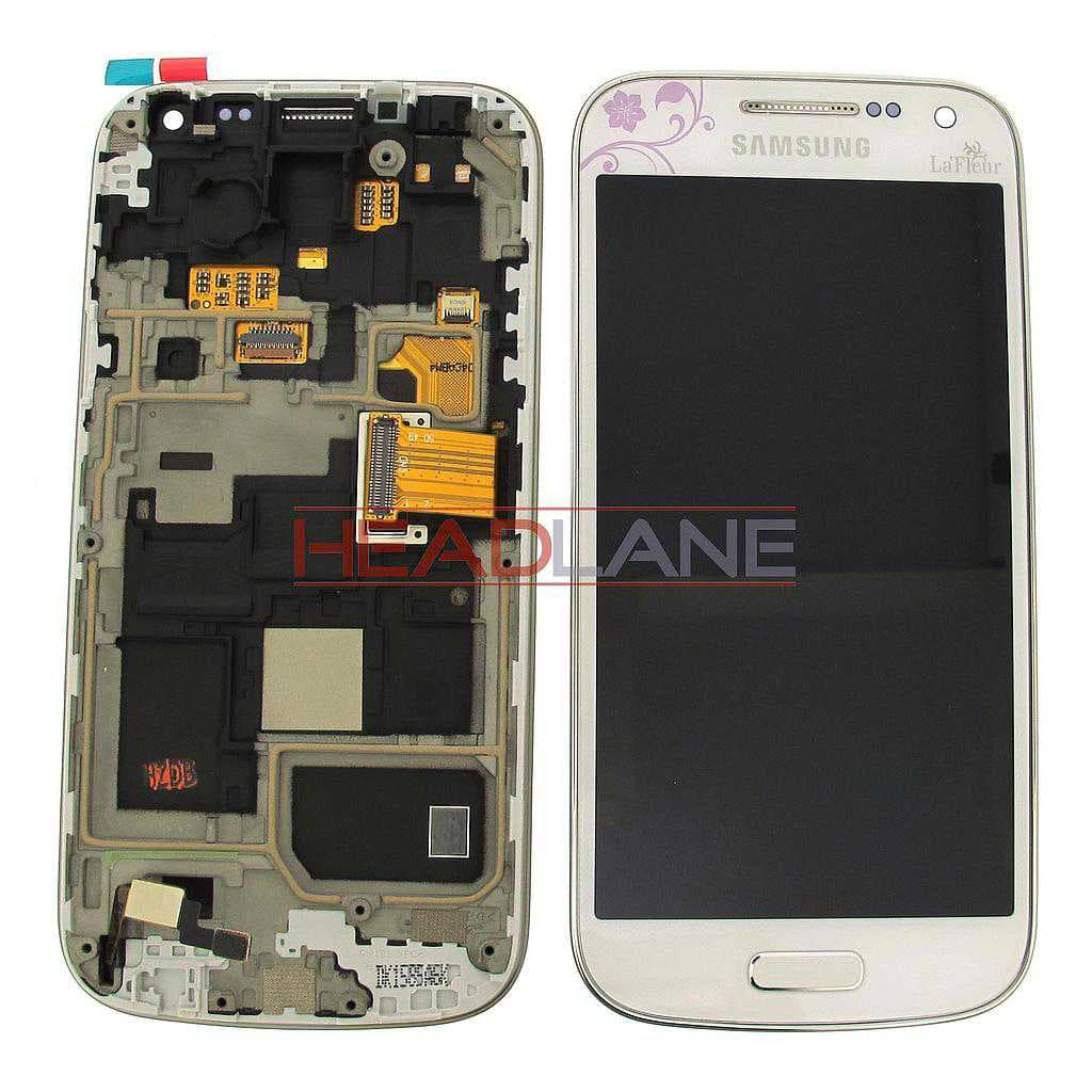 Samsung GT-I9195 Galaxy S4 Mini LTE LCD - La Fleur White - GH97-15541B - Samsung Replacement Part