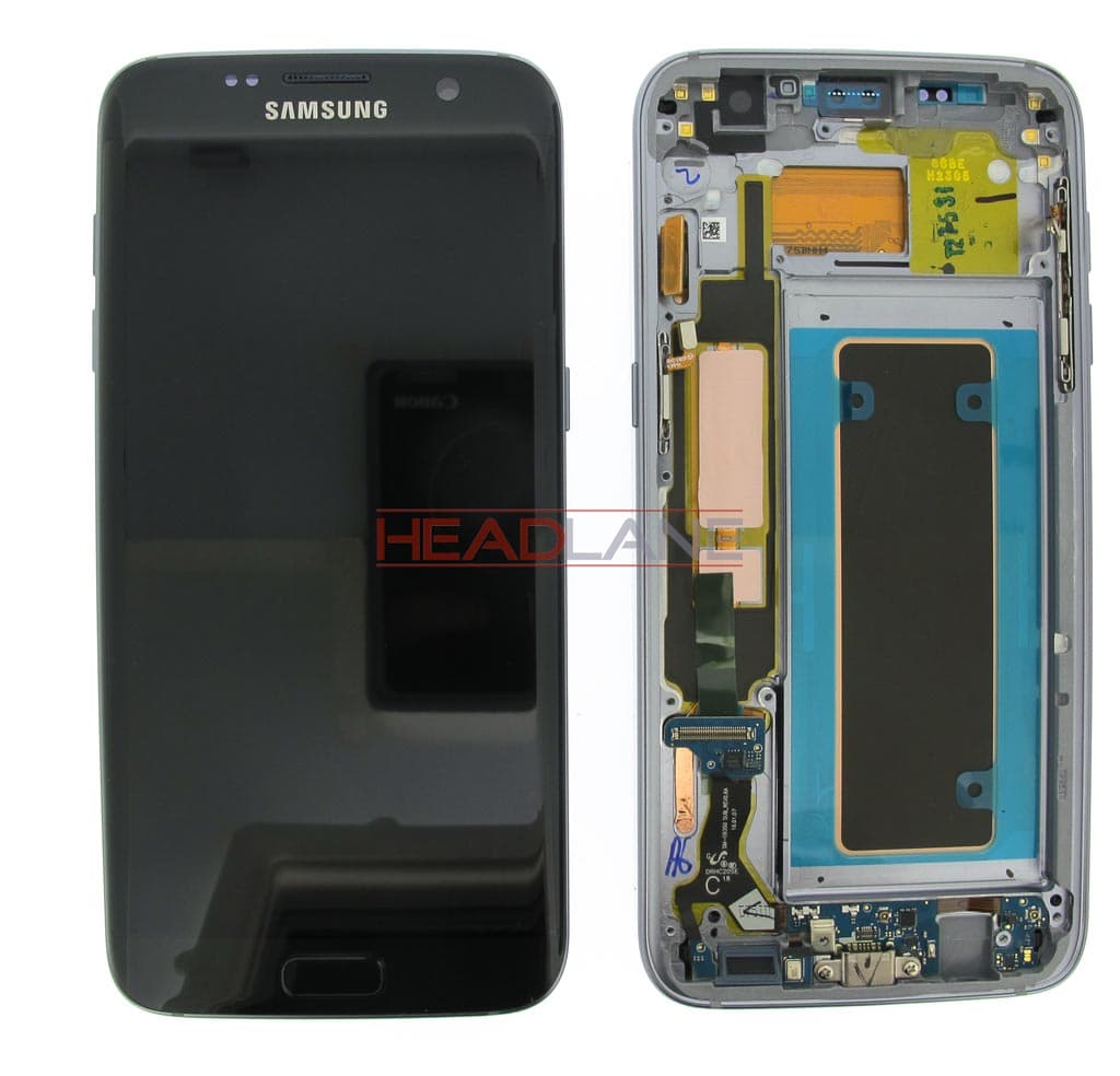 Samsung SM-G9350 Galaxy S7 Edge LCD Display / Screen + Touch - Black - GH97-18663A - Samsung Replacement Part