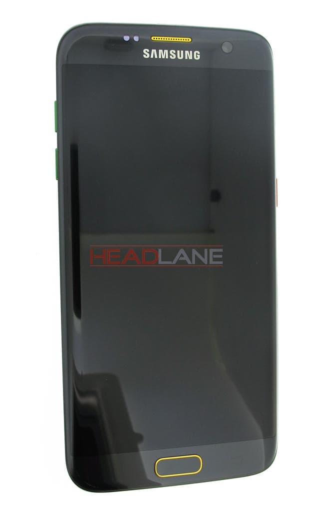 Samsung SM-G9350 Galaxy S7 Edge LCD Display / Screen + Touch - Olympic Black - GH97-18663F - Samsung Replacement Part