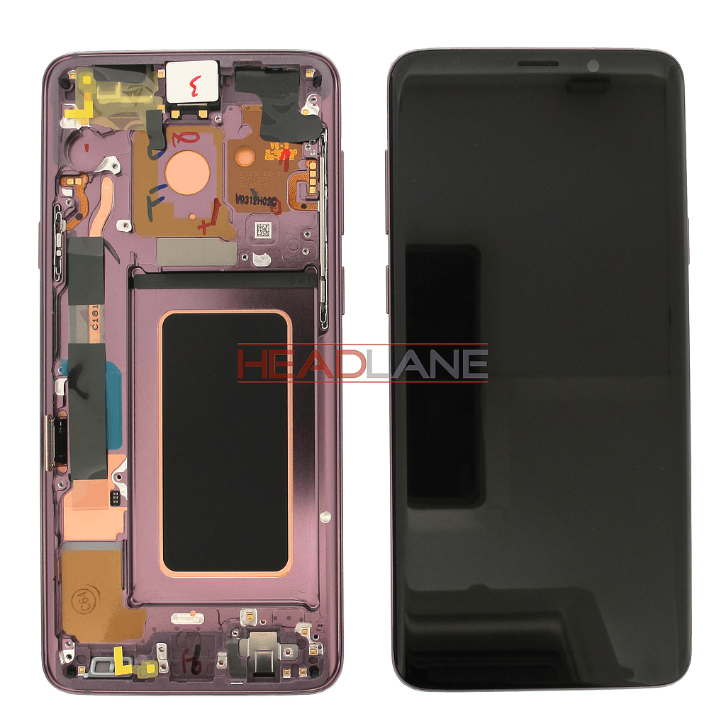 Samsung SM-G965F Galaxy S9+ LCD Display / Screen + Touch - Purple - GH97-21692B - Samsung Replacement Part