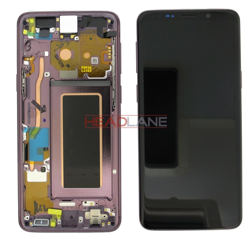 Samsung SM-G960F Galaxy S9 LCD Display / Screen + Touch - Purple - GH97-21697B - Samsung Replacement Part