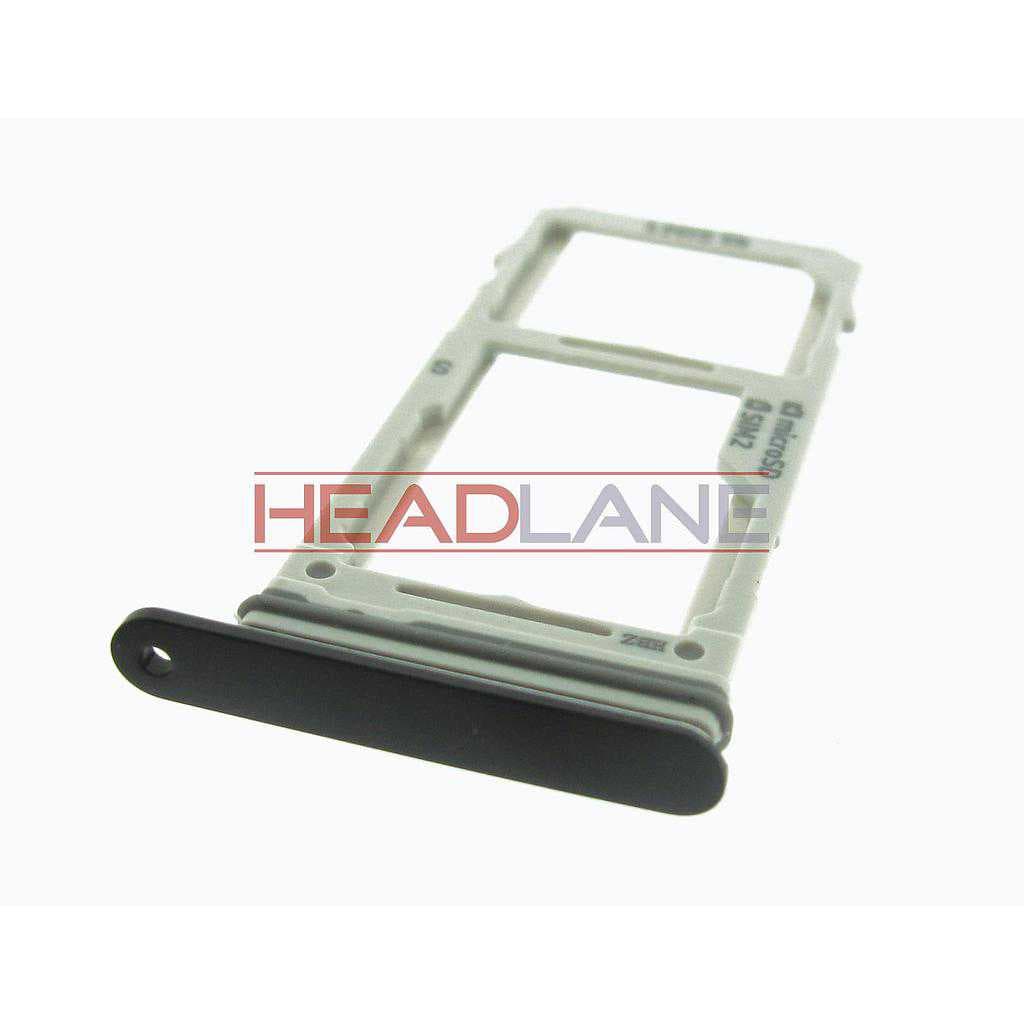 Samsung SM-G965F Galaxy S9+ Hybrid SIM Card Tray - Black - GH98-42575A - Samsung Replacement Part