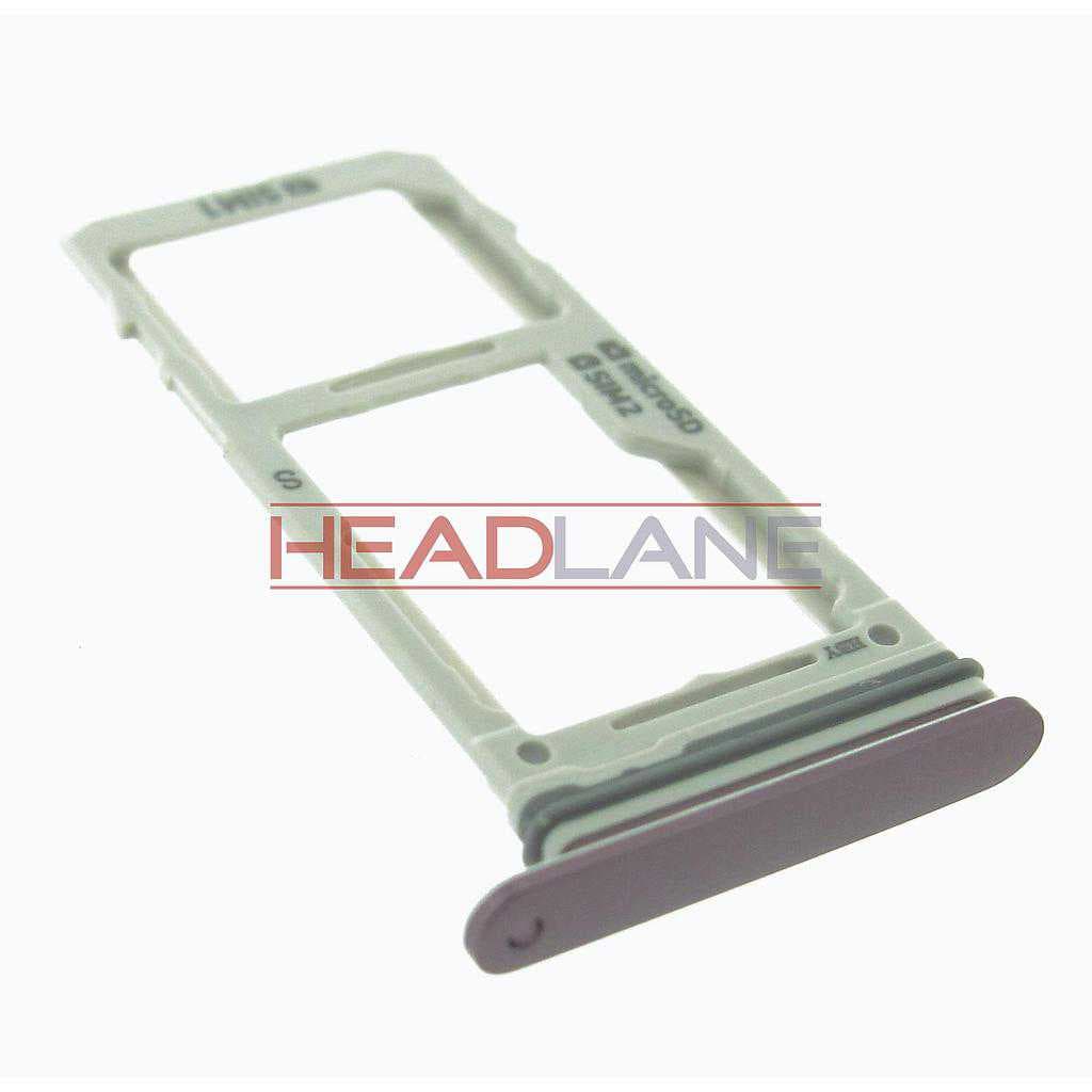 Samsung SM-G965F Galaxy S9+ Hybrid SIM Card Tray - Purple - GH98-42575B - Samsung Replacement Part