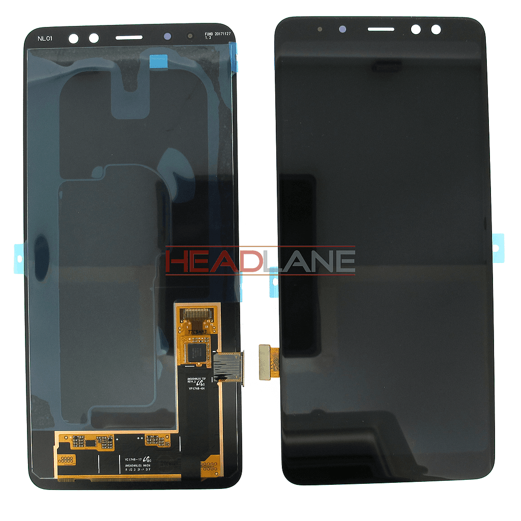 Samsung SM-A730 Galaxy A8+ (2018) LCD Display / Screen + Touch - Black - GH97-21534A - Samsung Replacement Part