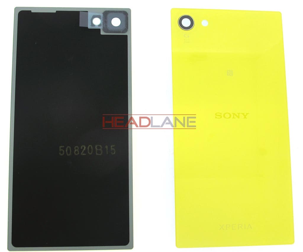Sony E5803 Xperia Z5 Compact Battery Cover - Yellow - 1295-4898 - Sony Replacement Part