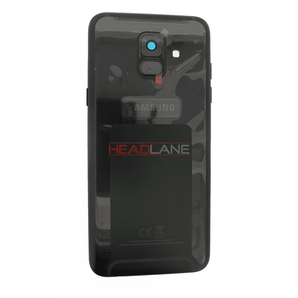 Samsung SM-A600 Galaxy A6 (2018) Battery Cover - Black - GH82-16417A - Samsung Replacement Part