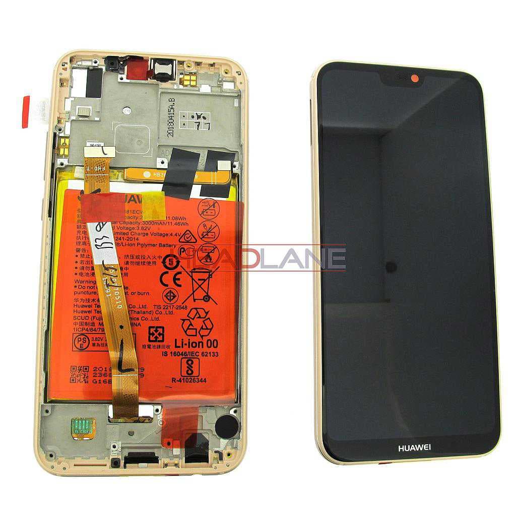 Huawei P20 Lite LCD Display / Screen + Touch + Battery - Pink - 02351XUB - Huawei Replacement Part