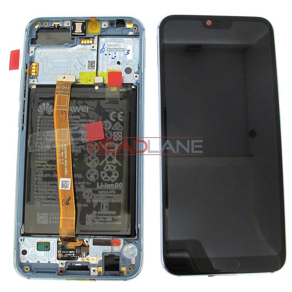 Huawei Honor 10 LCD Display / Screen + Touch + Battery Assembly - Grey - 02351XAE - Huawei Replacement Part