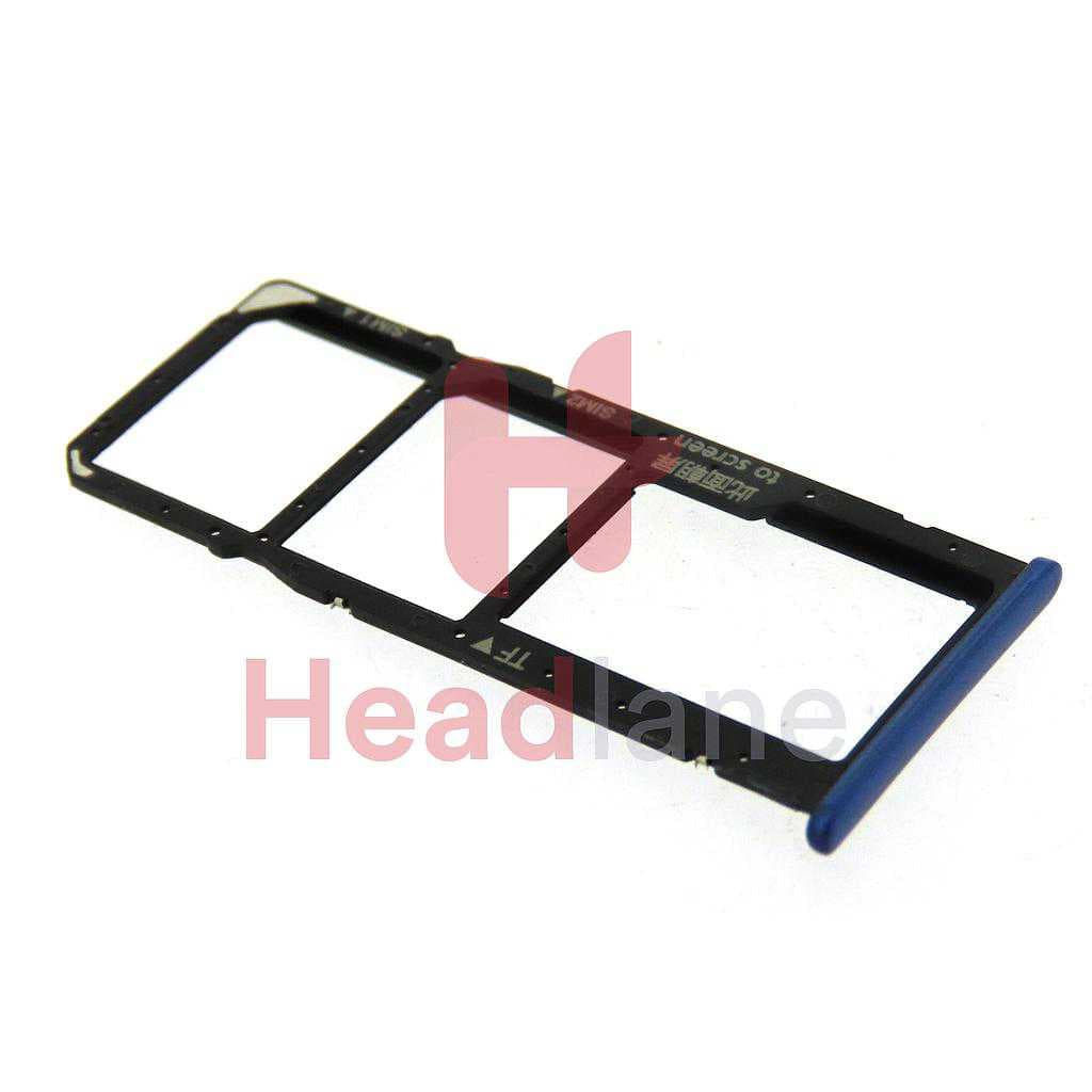 Huawei Y7 (2018) 3 in 1 SIM Card Tray - Blue - 97070TGT - Huawei Replacement Part