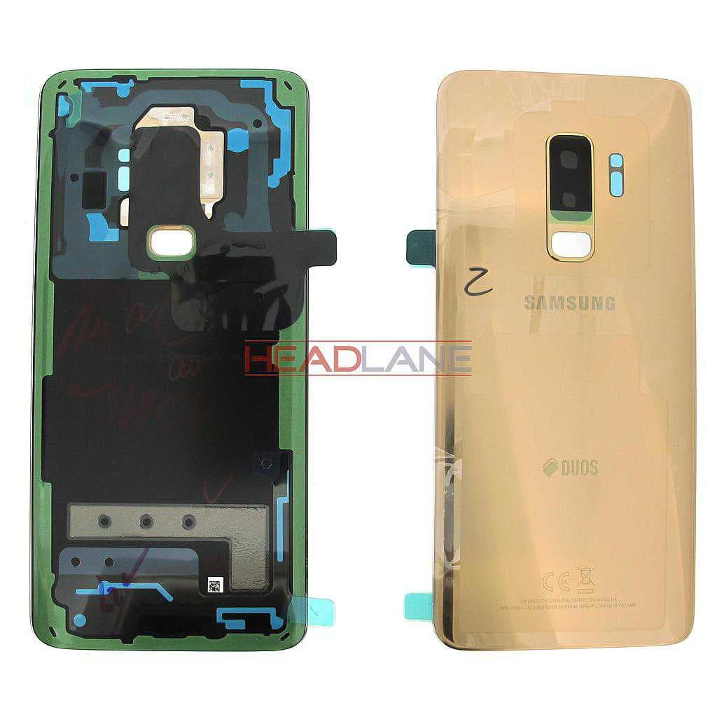 Samsung SM-G965F Galaxy S9+ Hybrid SIM Battery Cover - Gold - GH82-15660E - Samsung Replacement Part