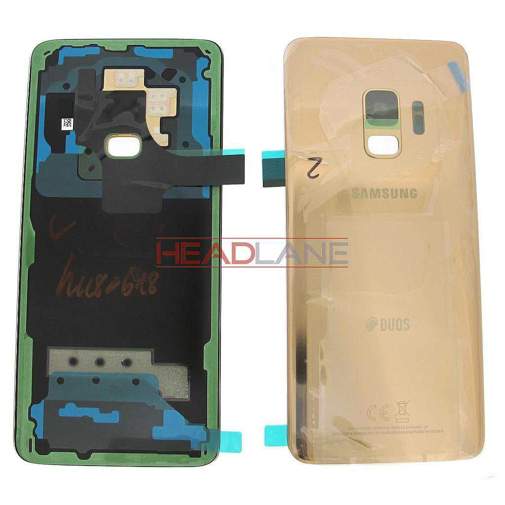 Samsung SM-G960F Galaxy S9 Hybrid SIM Battery Cover - Gold - GH82-15875E - Samsung Replacement Part
