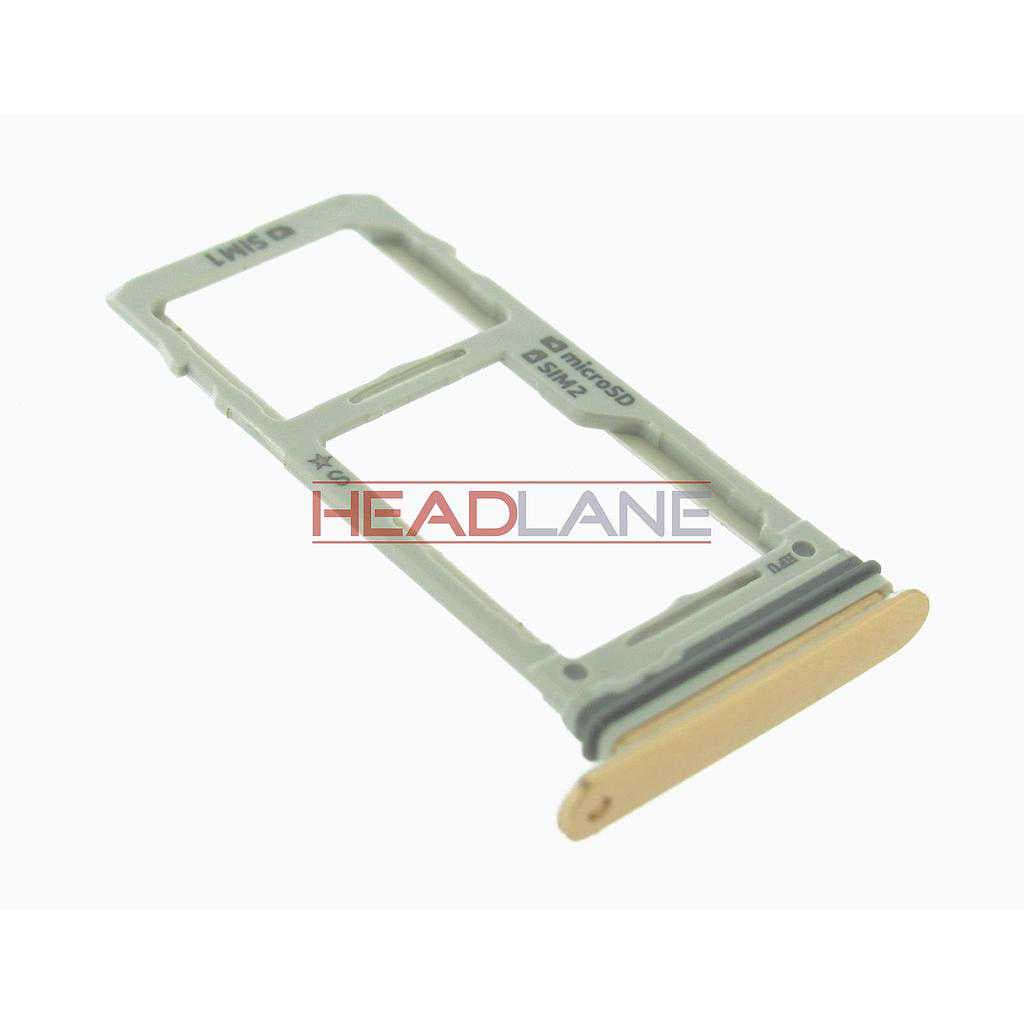Samsung SM-G965F Galaxy S9+ Hybrid SIM Card Tray - Gold - GH98-42575E - Samsung Replacement Part
