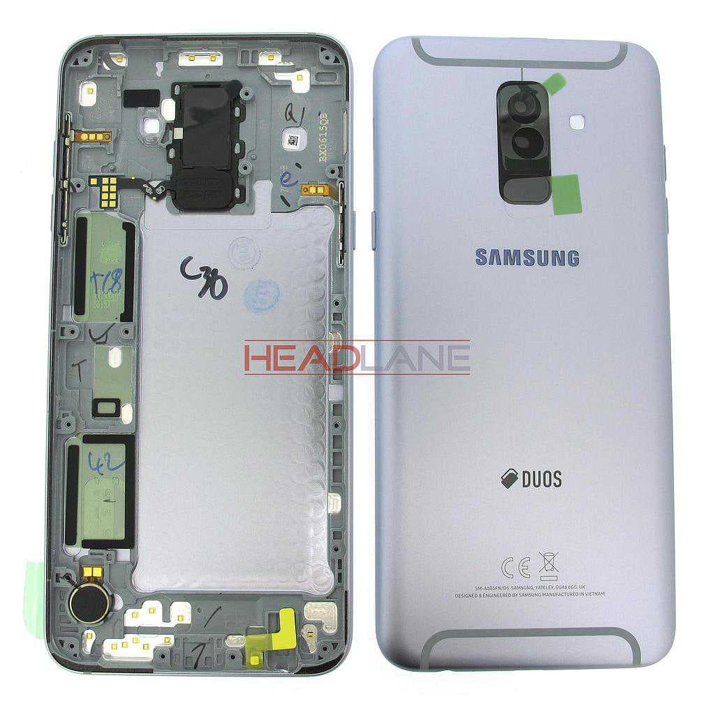 Samsung SM-A605 Galaxy A6+ (2018) DUOS Battery Cover - Lavender - GH82-16431B - Samsung Replacement Part