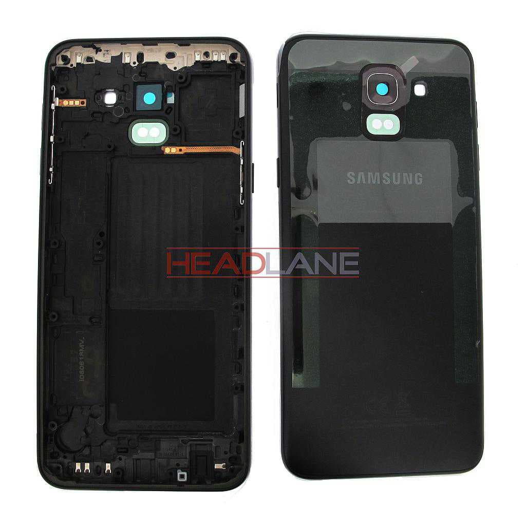 Samsung SM-J600 Galaxy J6 (2018) Back / Battery Cover - Black - GH82-16866A - Samsung Replacement Part