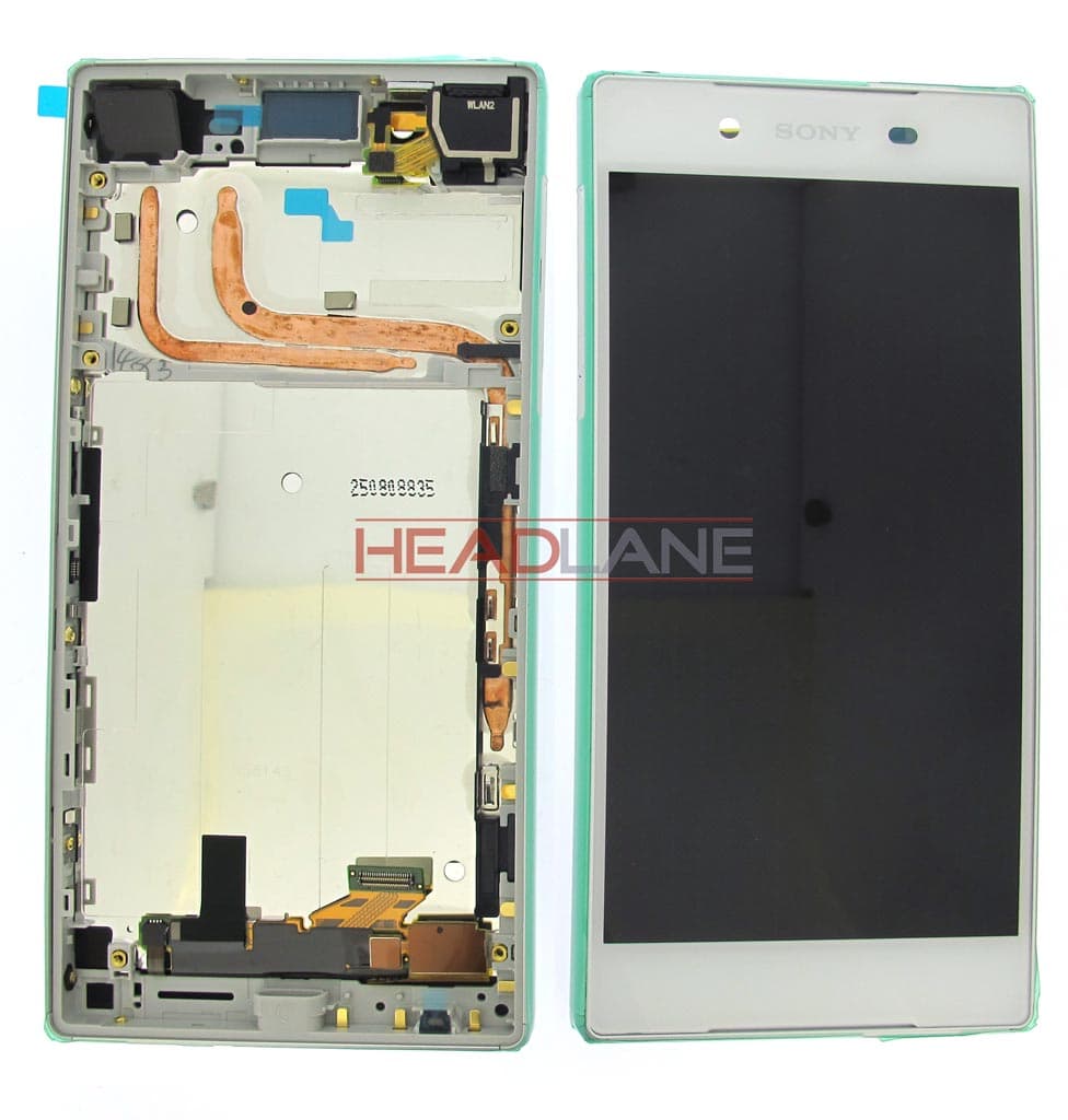 Sony E6653 Xperia Z5 LCD Display / Screen + Touch - Silver / White - 1296-1894 - Sony Replacement Part