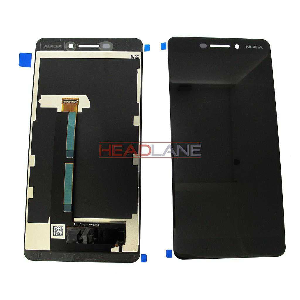 Nokia 6.1 TA-1043 TA-1050 LCD Display / Screen + Touch - Black - 20PL2BW0001 - Nokia (HMD) Replacement Part