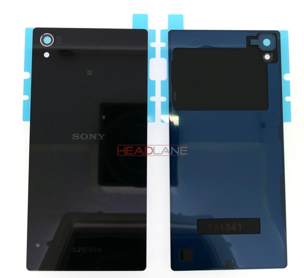 Sony E6853 / E6883 Z5 Premium / Dual Battery Cover - Black - 1296-4217 - Sony Replacement Part